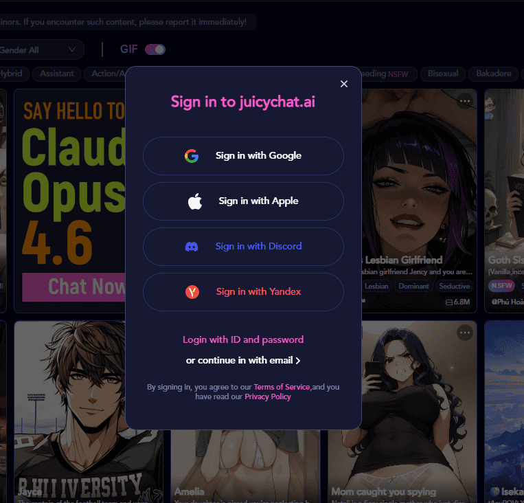 Sign Up for JuicyChat